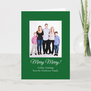 Custom Folded Christmas Photo Card
