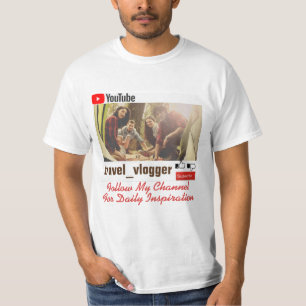 Custom follow my channel  T-Shirt