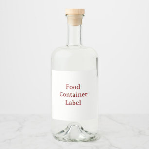 custom Food Container Label