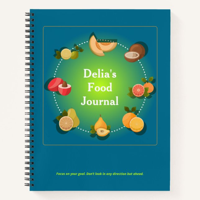 Custom Food Diet Health Journal (Front)