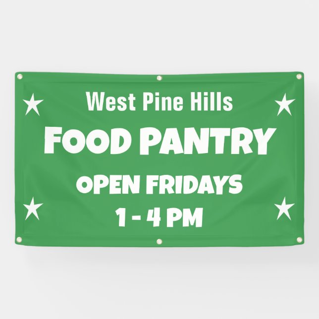 Custom Food Pantry Banner (Horizontal)