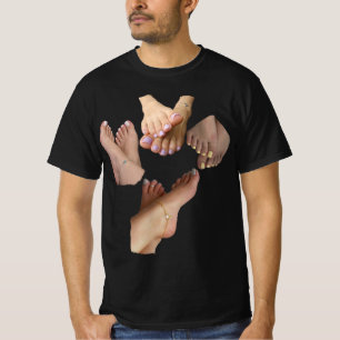 Custom Foot Feetish – Personalised "I Love Feet" T-Shirt