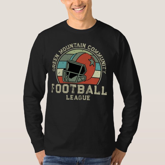Custom Football Club League Sport Name Number T-Shirt (Front)