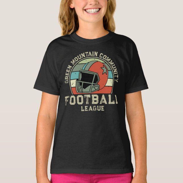 Custom Football Club League Sport Name Number T-Shirt (Front)