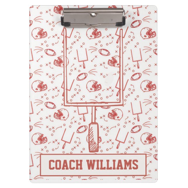 Custom Football Coach Clipboard Illustrated Sports (Front)
