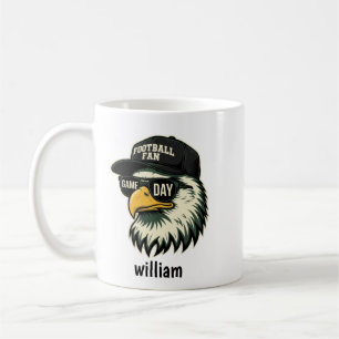 Custom Football Fan Eagle Mug Game Day Gift