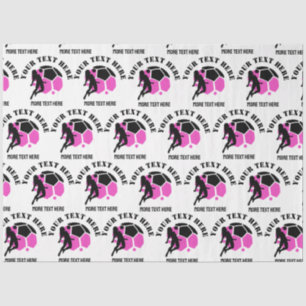 Custom Football Girl kid's Football Birthday party Tissue Paper