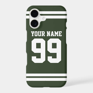 Custom football jersey number athletic stripe