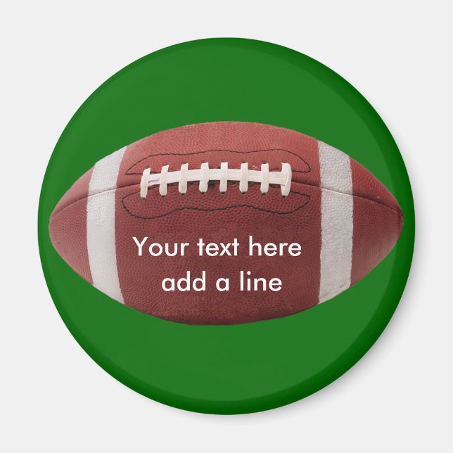 Custom Football Magnet - Customised (Front)