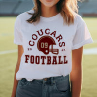 Custom Football Mum Red and Gold Team