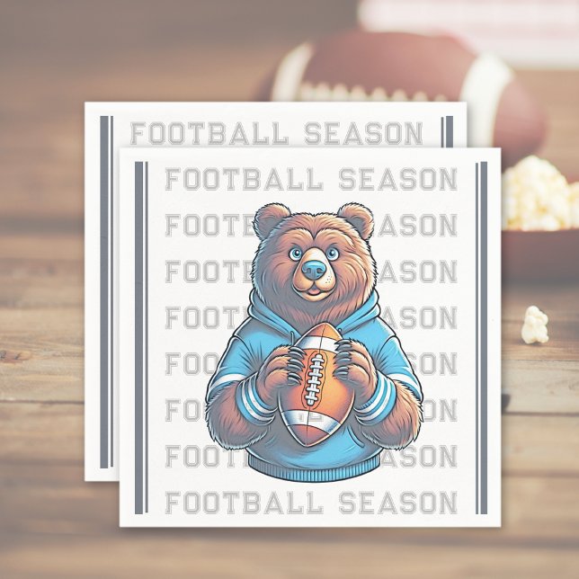 Custom Football Paper Napkin (Custom Football Paper Napkin (multiple shown))