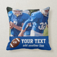 Custom Football Photo Name and Number