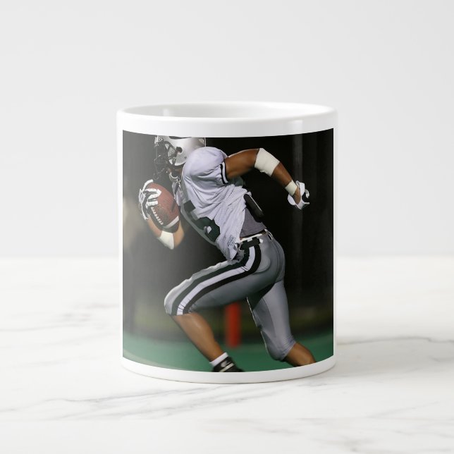 Custom Football Photo Sports Large Coffee Mug (Front)