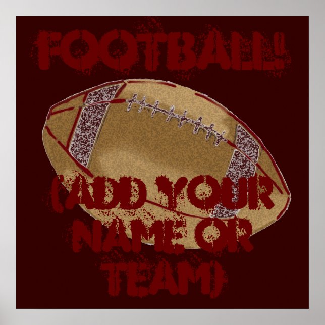 Custom Football Poster (Front)