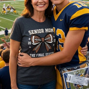 Custom Football Senior Mum The Final Season T-Shirt