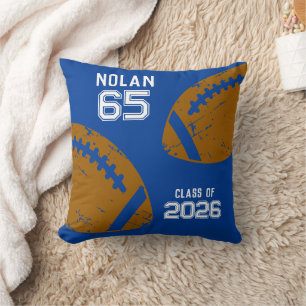 Custom Football Senior Player Number Class of Cushion