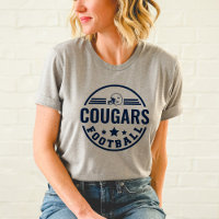Custom Football Team Badge Navy Grey Mum
