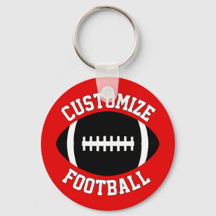 Custom Football Team Name & Color Coach / Player Key Ring