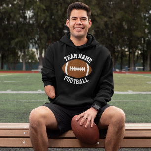 Custom Football Team Name, Player Name and Number Hoodie