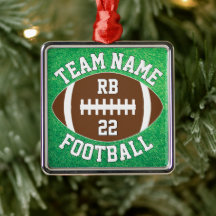 Custom Football Team Name, Player Number & Initial