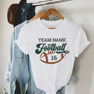 Custom Football Team Script Green White Mum Tri-Blend Shirt