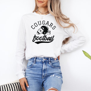 Custom Football Team with Player Number Womens Tri-Blend Shirt