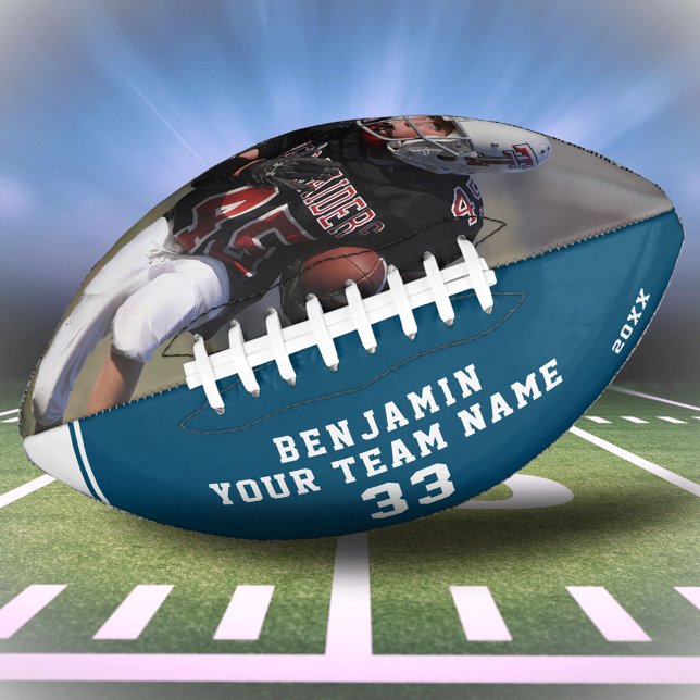 Custom Football with Name Number Team and Photo (Creator Uploaded)