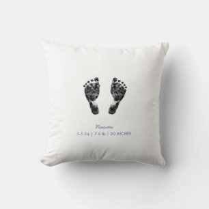 Custom Footprint Upload Your Baby Footprint To Cushion