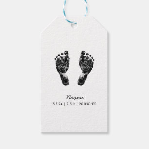 Custom Footprint Upload Your Baby Footprint To Gift Tags