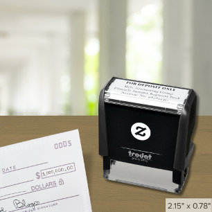 Custom For Deposit Only Stamp   4 Lines