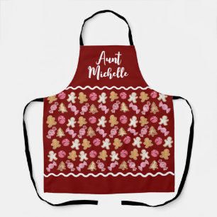 Custom For Her Gingerbread Pattern Baking  Apron