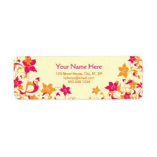Custom for Joan3 Floral Border Address Label