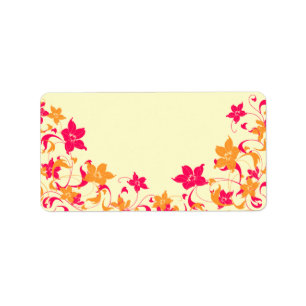 Custom for Joan Floral Border Address Label
