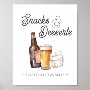 Custom for Leah_ Snacks and Desserts Sign