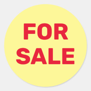 Custom For Sale Classic Round Sticker