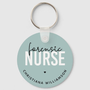 Custom Forensic Nurse   Forensic Nursing Gifts Key Ring