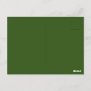 Custom Forest Green Picture-Perfect Standard  Postcard