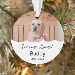 Custom Forever Loved, Name, Years Ornament