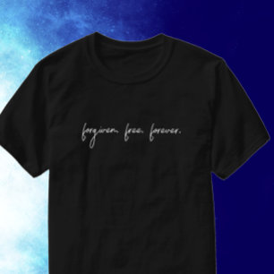 Custom Forgiven Modern Script Christian  T-Shirt