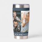 Custom Four Photo Collage Best Dad Ever Navy