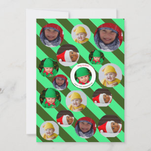 Custom Four-Photo 🎄 Festive Christmas Invitation