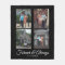 Custom Four Photo Wedding Modern Script