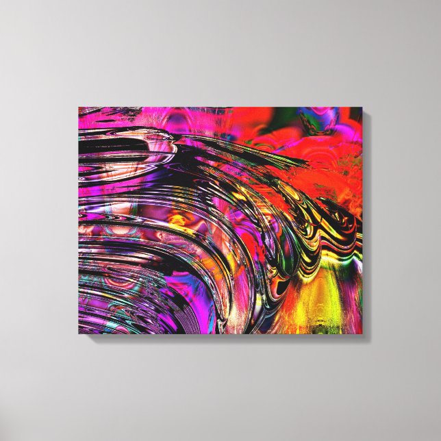 Custom Fractal Art  "Colour Splash" Canvas Print (Front)