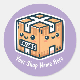 Custom Fragile Stickers for Small Business or Shop