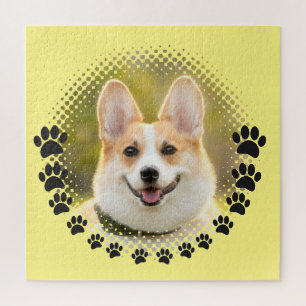 Custom Frame Dog Portrait Jigsaw Puzzle
