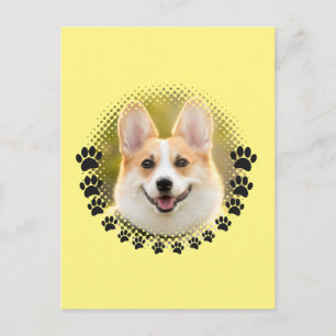 Custom Frame Dog Portrait Postcard