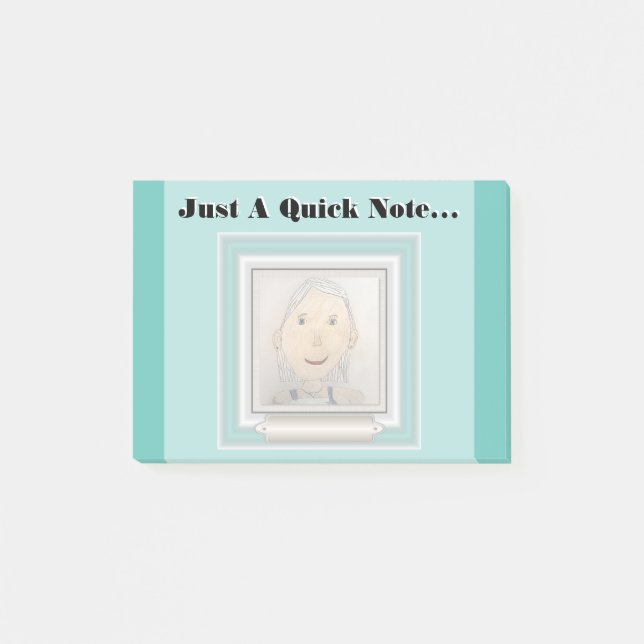 Custom Frame to Add Your Art Or Photo Post-it Notes (Front)