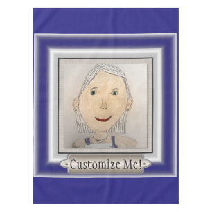Custom Frame to Add Your Art Or Photo Tablecloth