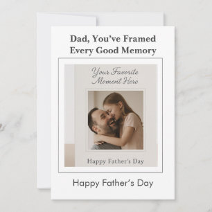 Custom Framed Memories –  Photo Father’s Day Card