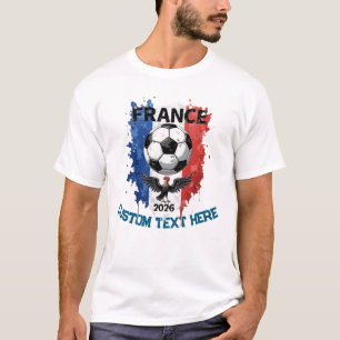 Custom France National Soccer Football Team Fan T-Shirt